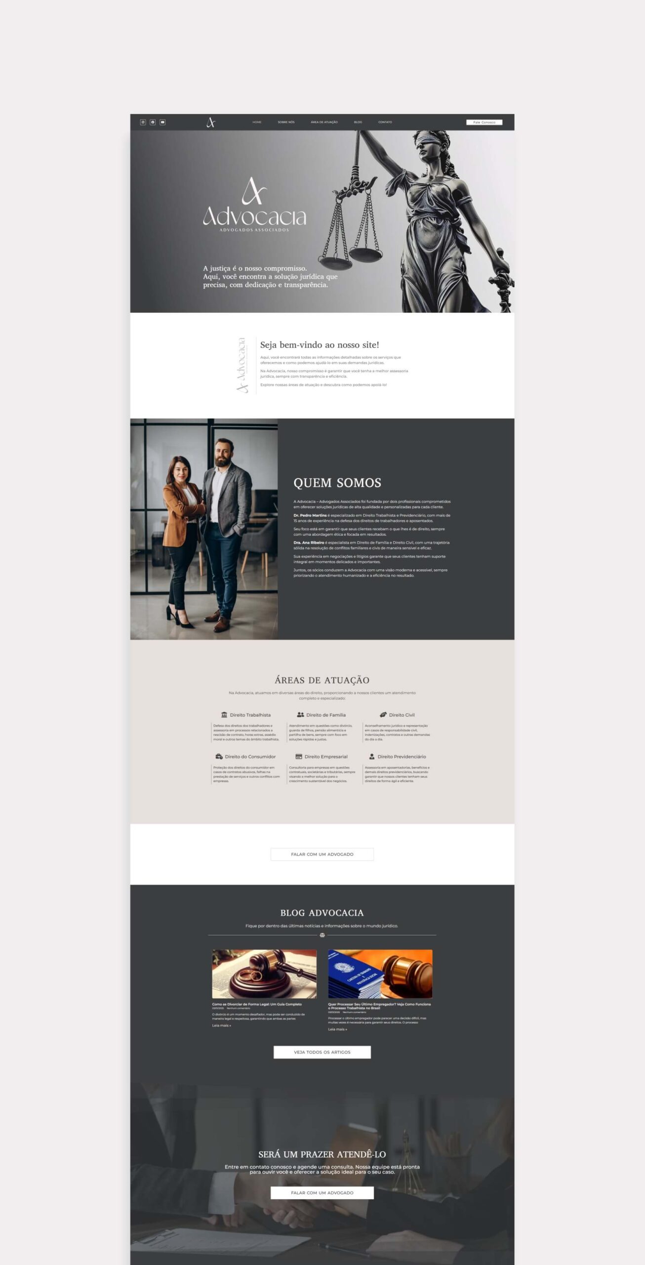 site para advogado